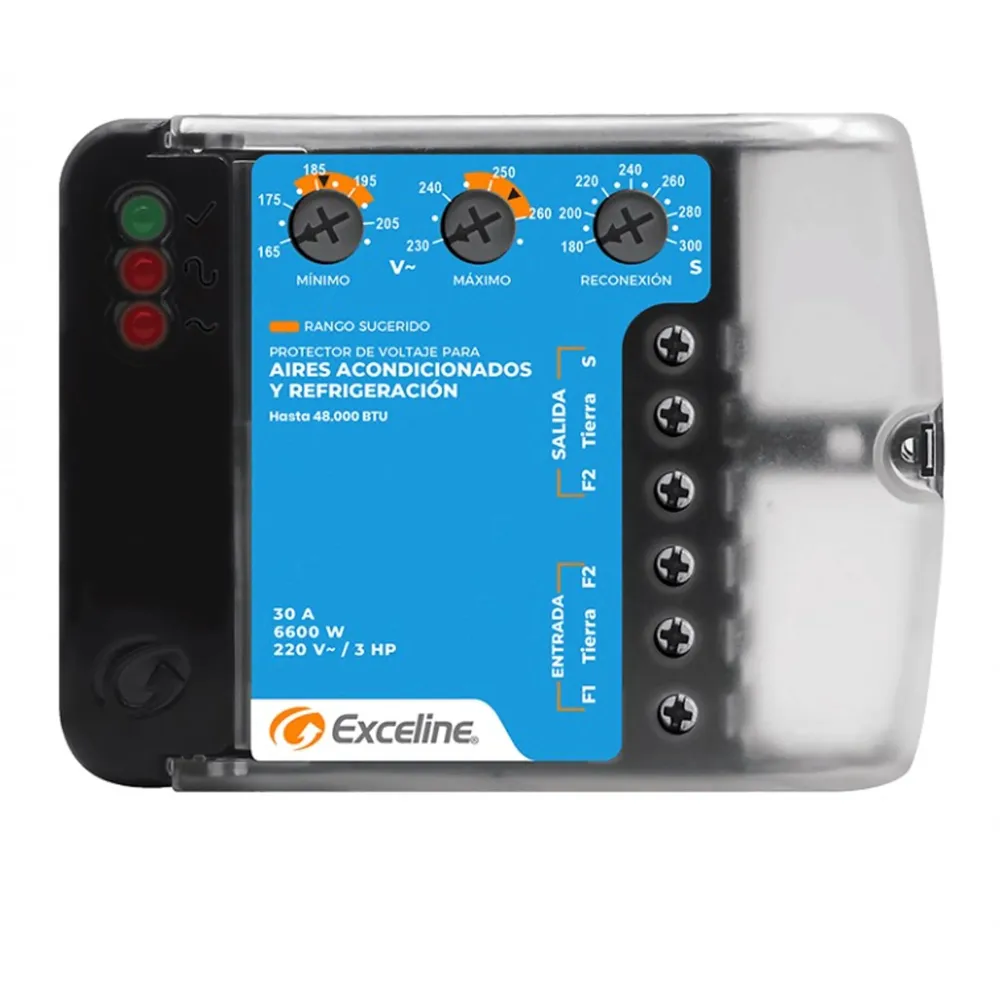 Difusor de Aroma Protector de Voltaje para Aire Acondicionado y Refrigeración 220 VAC