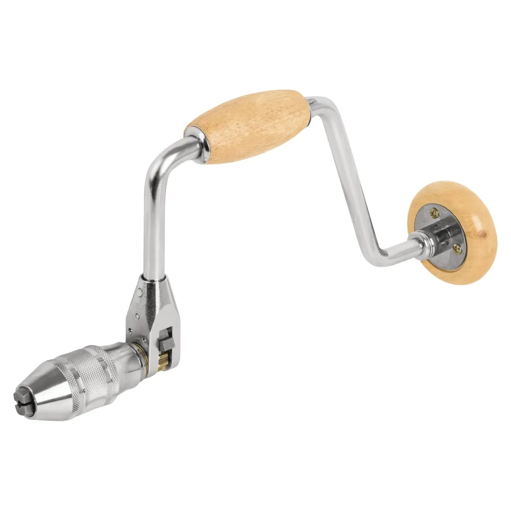 Alta Duración Berbiquí profesional 12", perilla de madera
