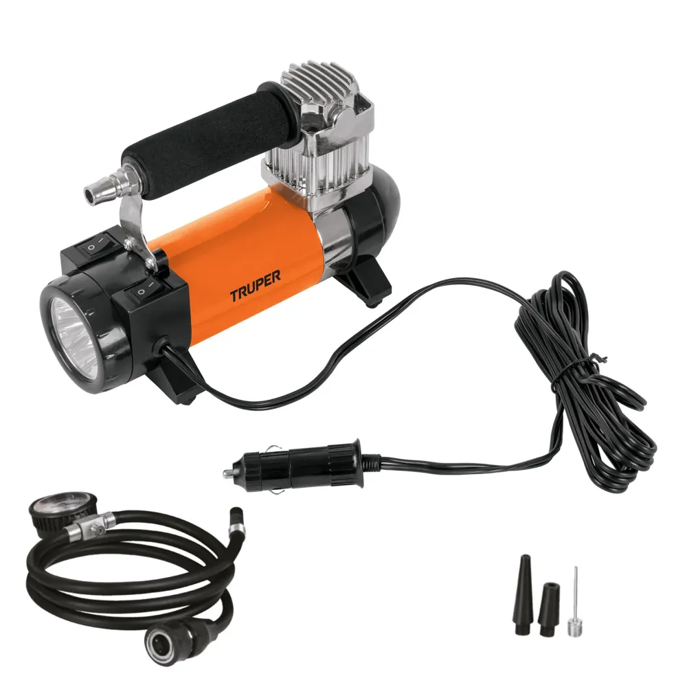Alta Duración COMPRESOR DE AIRE, 12 V CUENTA CON MALETÍN