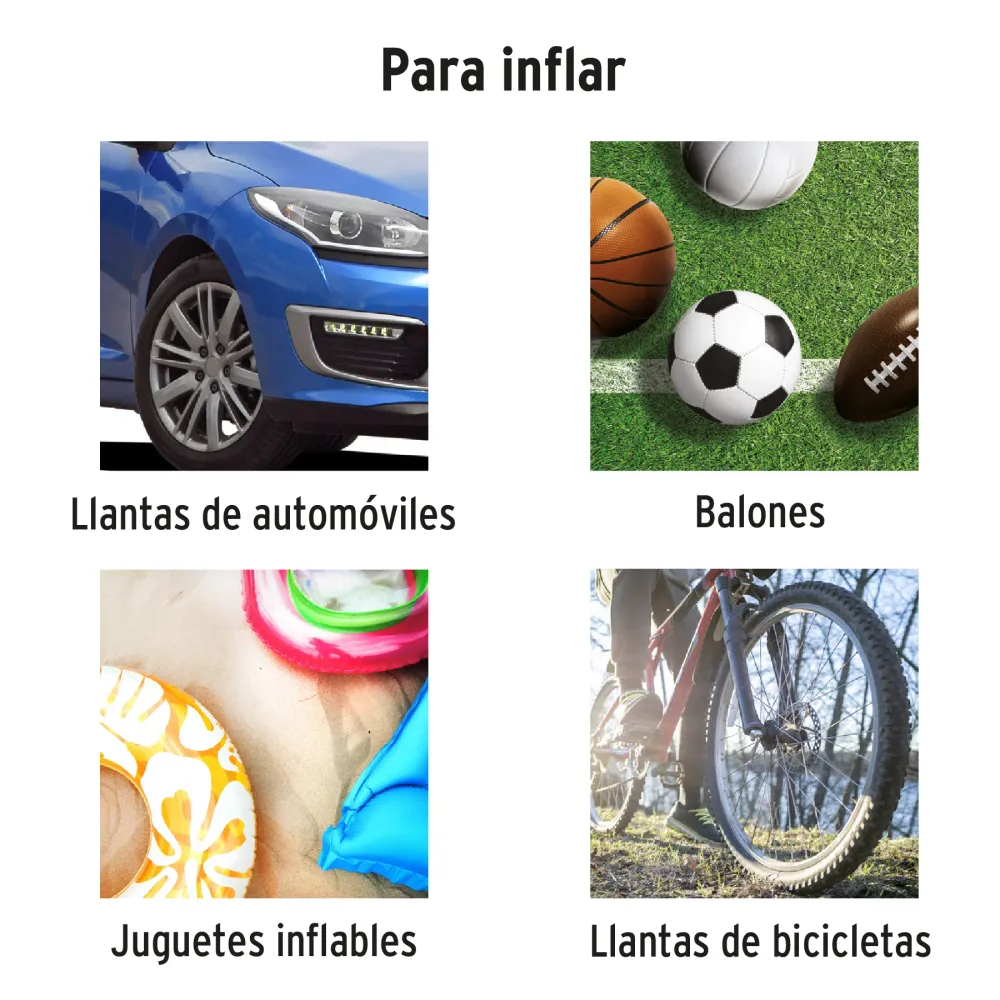Alta Duración COMPRESOR DE AIRE, 12 V CUENTA CON MALETÍN