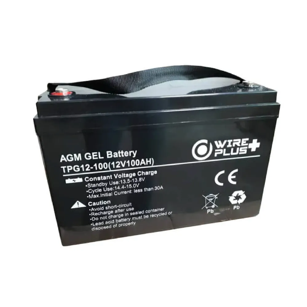 Baterí AGM Wireplus 12V 100Ah de Grande Rendimiento