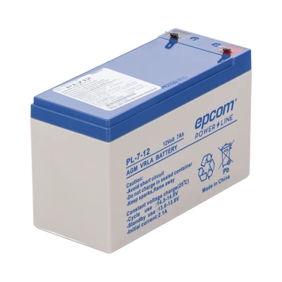 Baterí Epcom AGM / 12VCD / 7AMP. | Recargables 1000 Veces |