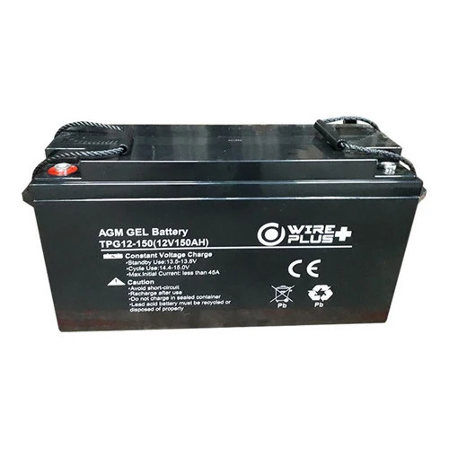 Baterí Wireplus 12V 150Ah de Elevado Rendimiento para Mandos Distancia