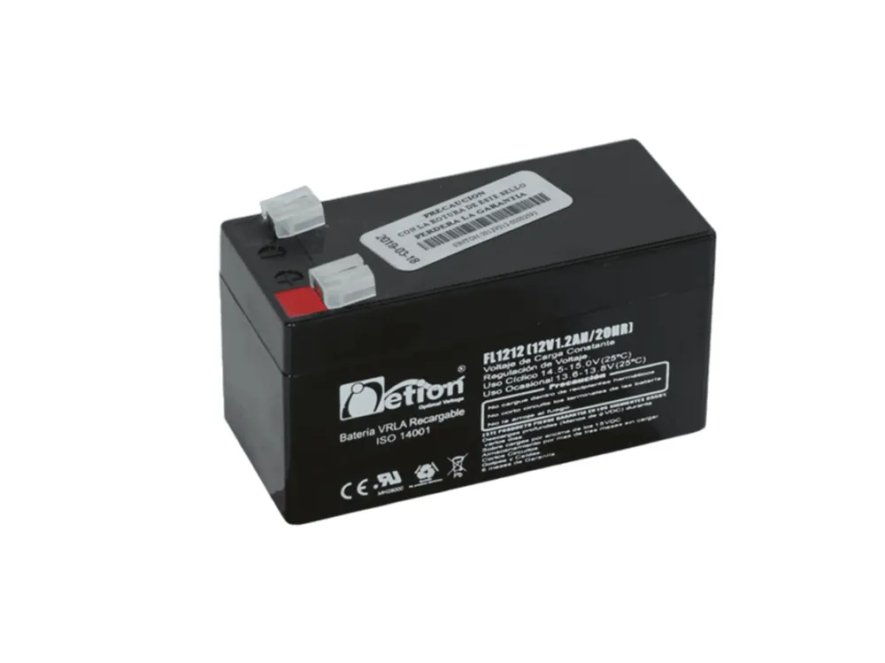BATERIA SECA 12V 1.2A con Certificación RoHS