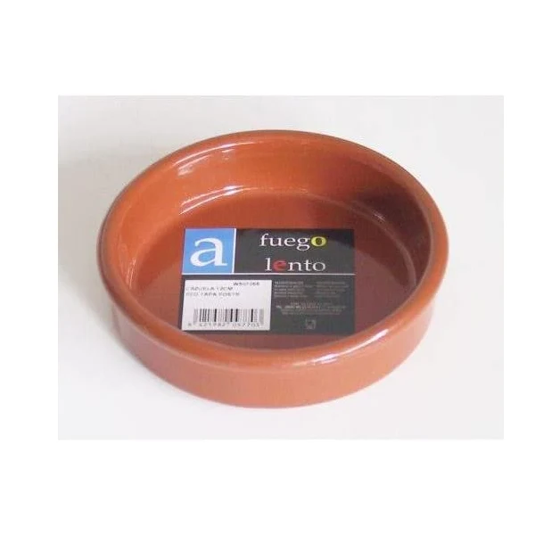 Cazuela Barro Postre S/Asa 12 Cm. Listas para Usar