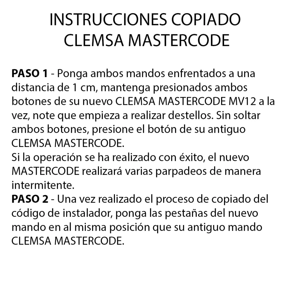 CLEMSA MASTERCODE MV12 AA - 24 Unidades
