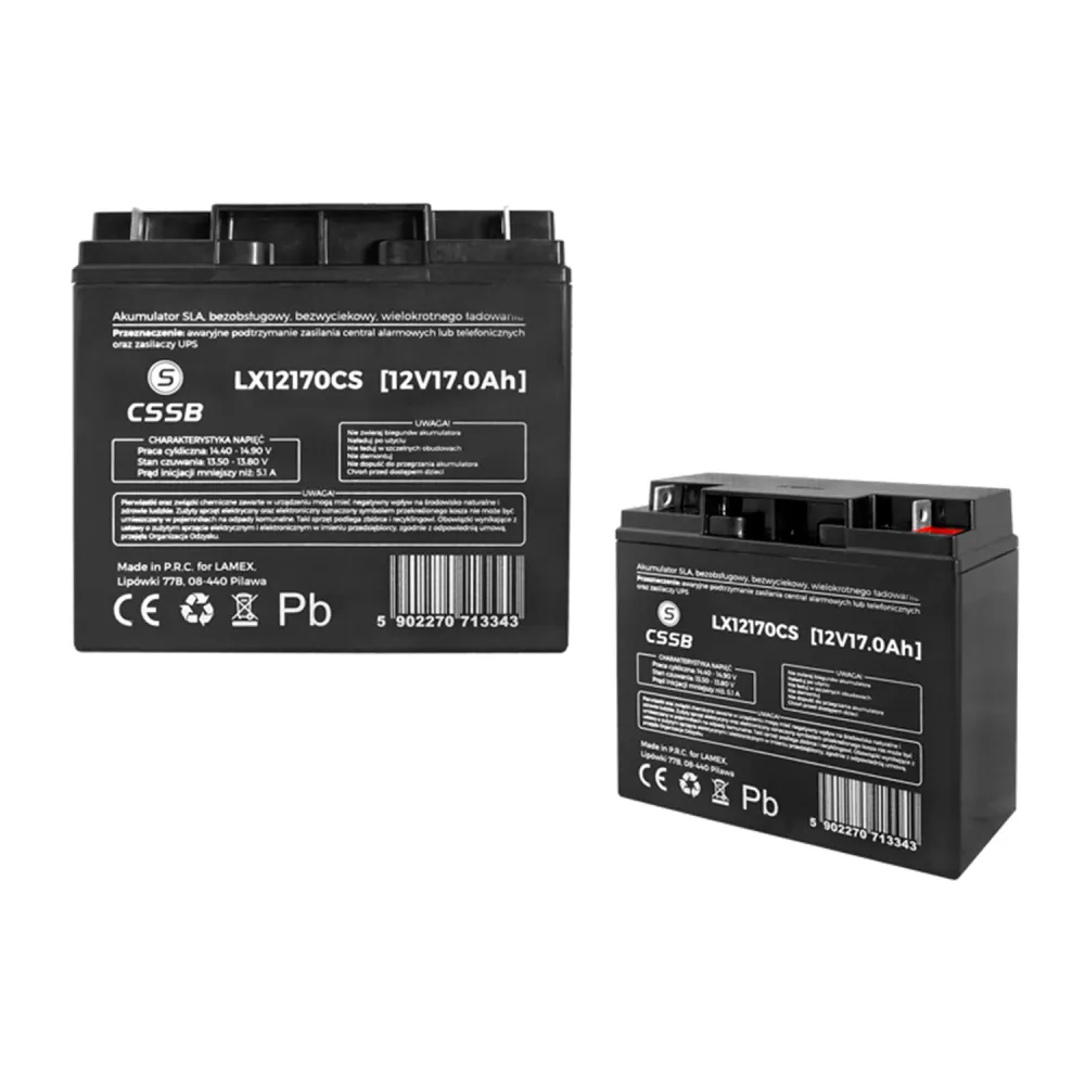 CSSB gel baterí 12V 17Ah varios uso color negro con Garantí
