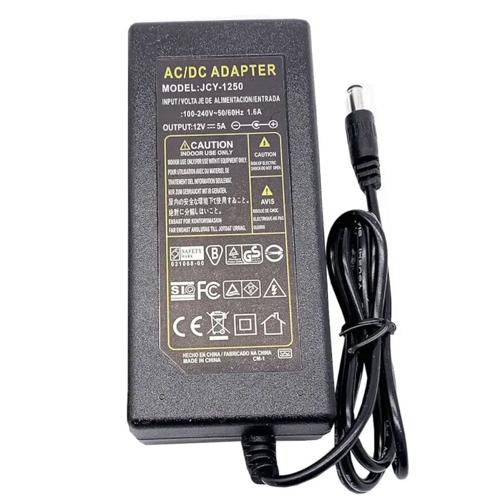 Fuente De Poder Adaptador ac dc 12V 5AMP con Garantí