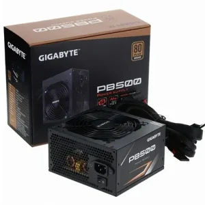 Gigabyte pb500 fuente de poder atx 12v 500w 120mm fan 80 plu