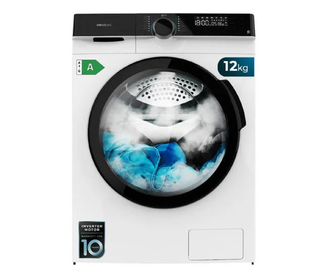 Lavadora Cecotec Bolero DressCode 121000 12 kg | Recargables 1000 Veces |