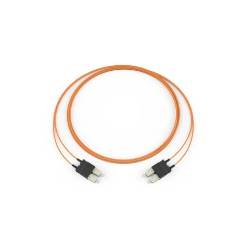12 Meters Standard SC Duplex MM 2F Zipcord Riser Standard Melocotón Jacket 575702K5120012M