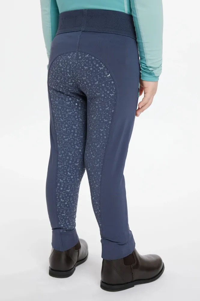Mini Pull On pantalones de equitación Dusk Blue 122-128
