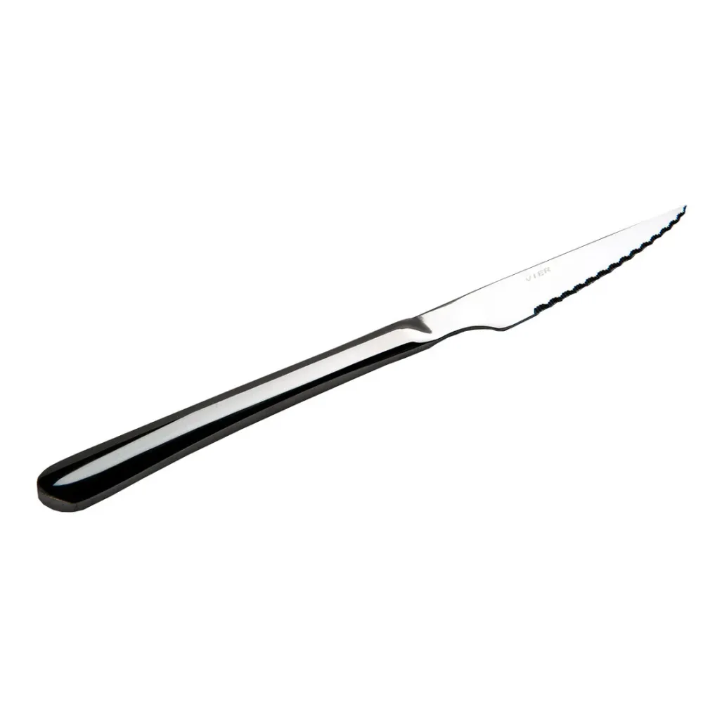 CC PACK DE 12 CUCHILLOS CHULETEROS INOXIDABLES VIER AA - 24 Unidades