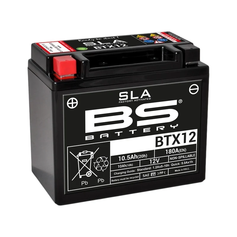 Pack de Pilas Baterí BS BATTERY SLA BTX12 (FA)