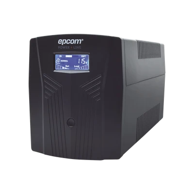 Pack de Pilas UPS Epcom 1500VA/900W / LCD / Entrada y Salida 120 VCA.