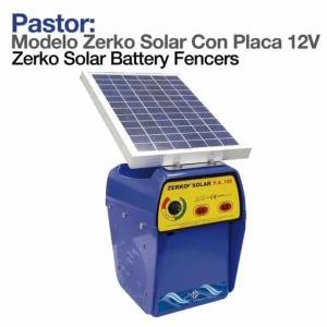 PASTOR: MODELO ZERKO SOLAR CON PLACA 12V para Mandos Distancia