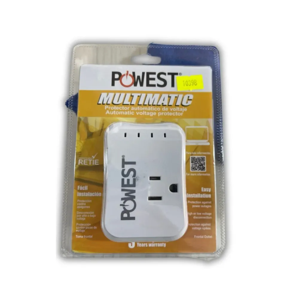 PROTECTOR DE VOLTAJE 120V MULTIMATIC con Tecnologí de Larga Duración