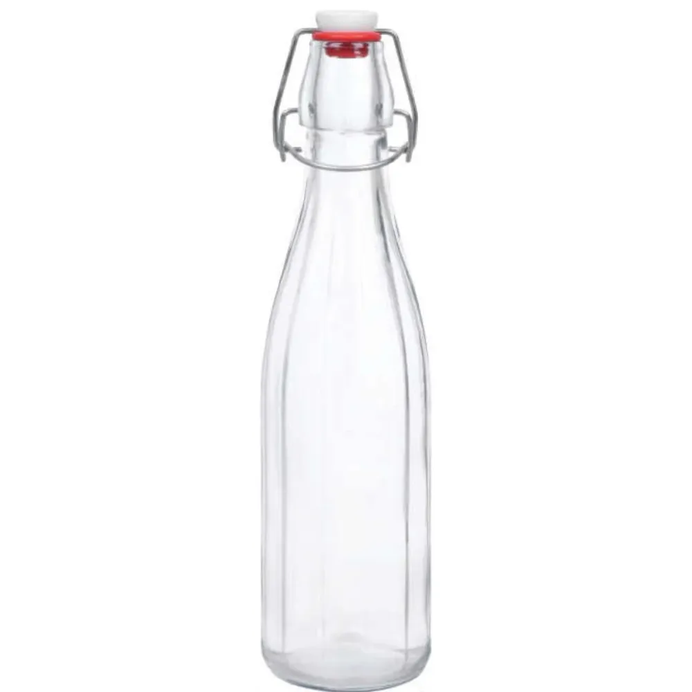 Recargables Premium Botella de Vidrio 500ml 12P Lock para Almacenaje