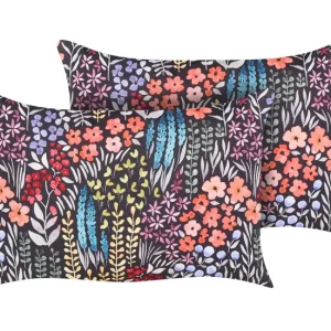 Conjunto de 2 cojines de jardín motivo floral 40 x 60 cm de varios colores CASTELARO Fácil Transporte