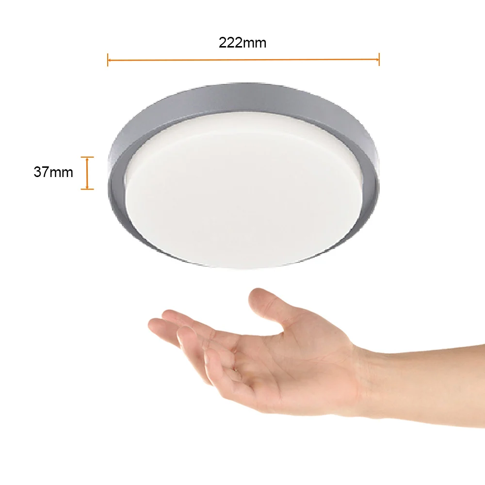 Lámpara de Plafón NENQUE II Gris en Gel