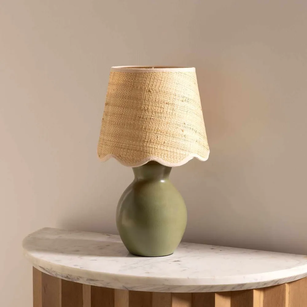 Salgareda Esmeralda Rattan Table Lamp