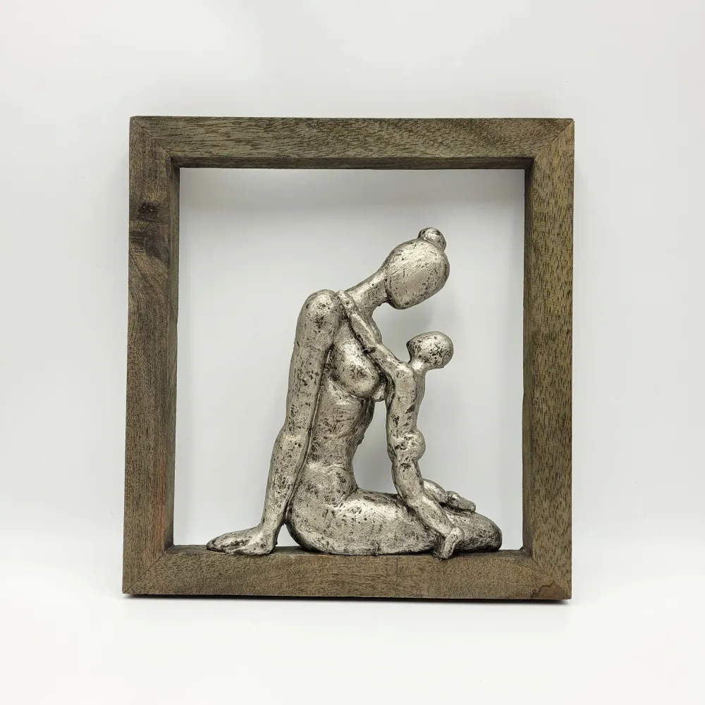 Cuadro madre hijo metal Petra Decora