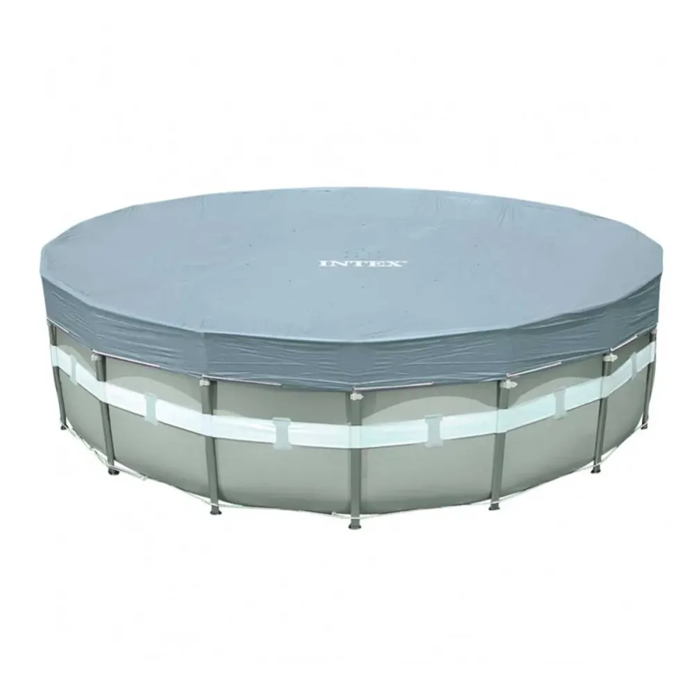 Cobertor circular Refinado Intex para piscinas Ultra Frame gris Ø488 cm