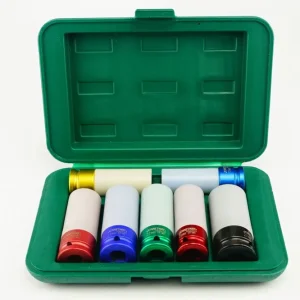 JUEGO DE CUBOS CROMO-MOLIBDENO PARED DELG ESPIGA 1/2" 17-27 MM 7 PIEZAS