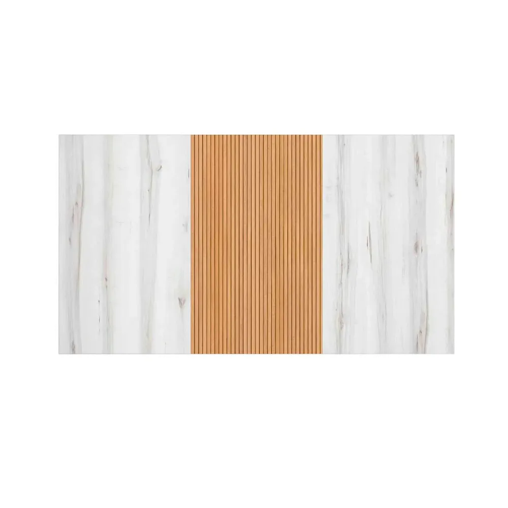 Cabecero Arles rayado/blanco mate 90x159 cm