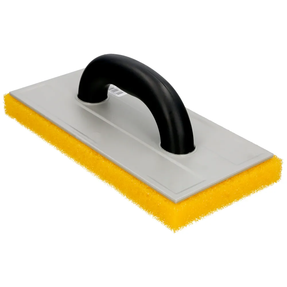 Llana / Talocha Con Mango de Plastico ABS. Espuma Acabado Gruesos 25 mm. Llana Limpieza. Base 280x140 mm. Leve y Ergonomico