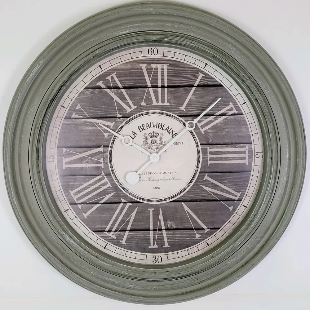 Reloj gris "La Beaujolaise" 76 cm Petra Decora