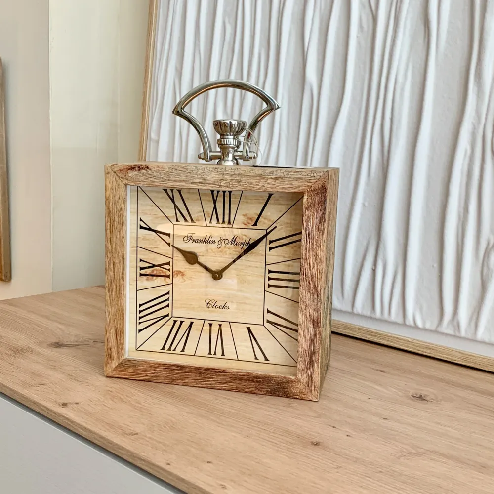 Reloj sobremesa aluminio mango Petra Decora