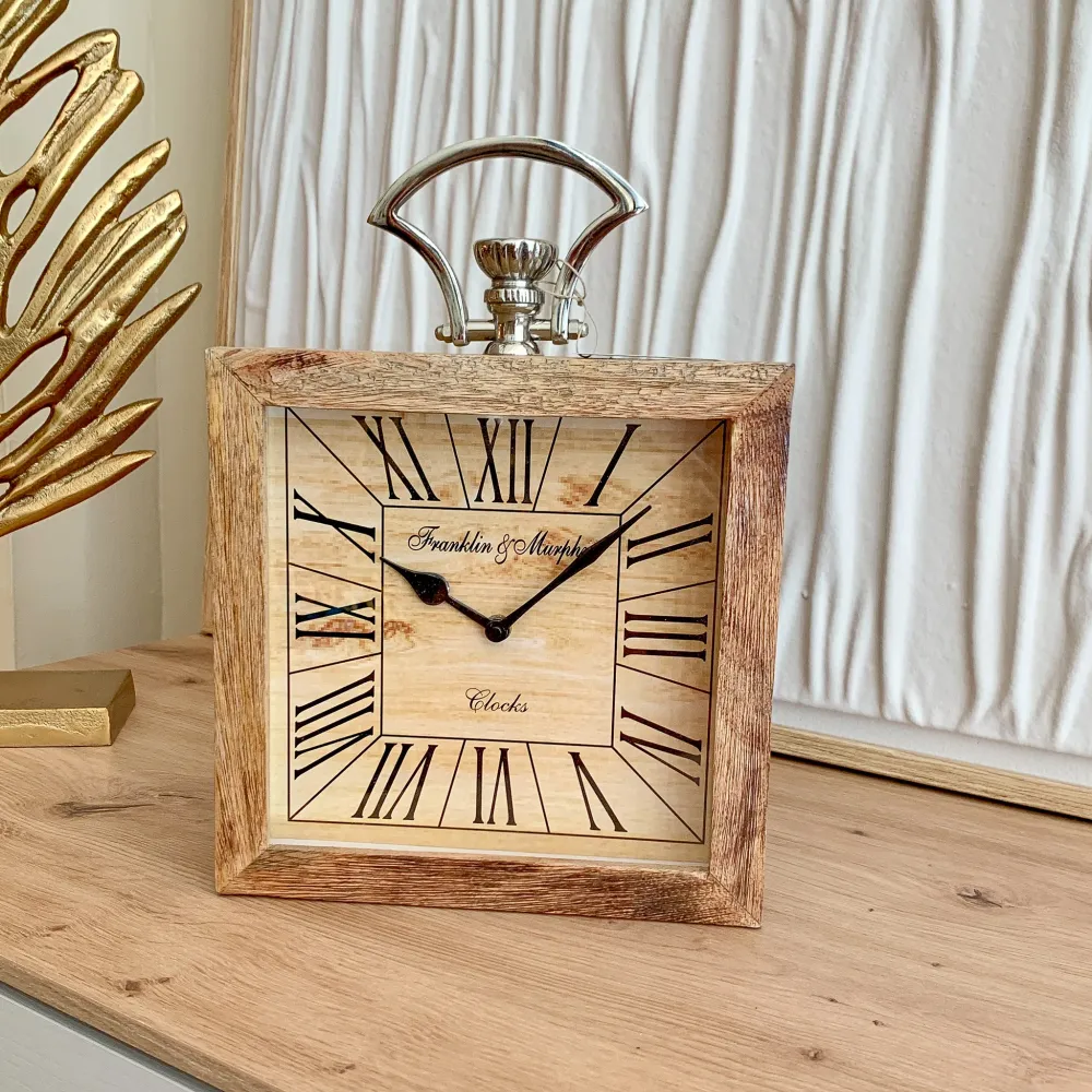 Reloj sobremesa aluminio mango Petra Decora