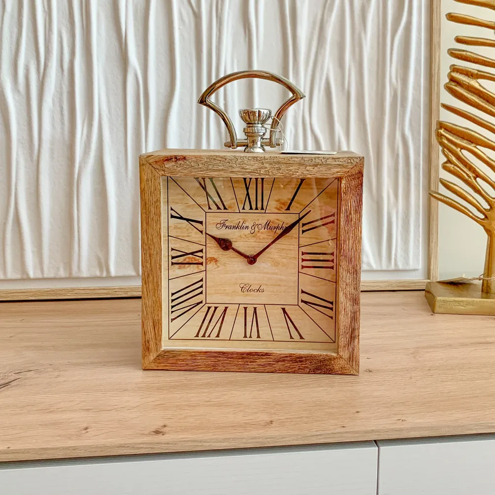 Reloj sobremesa aluminio mango Petra Decora