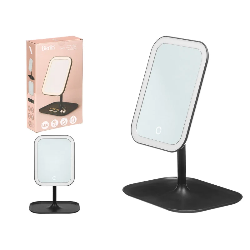Espejo Led Negro 2B-07-B