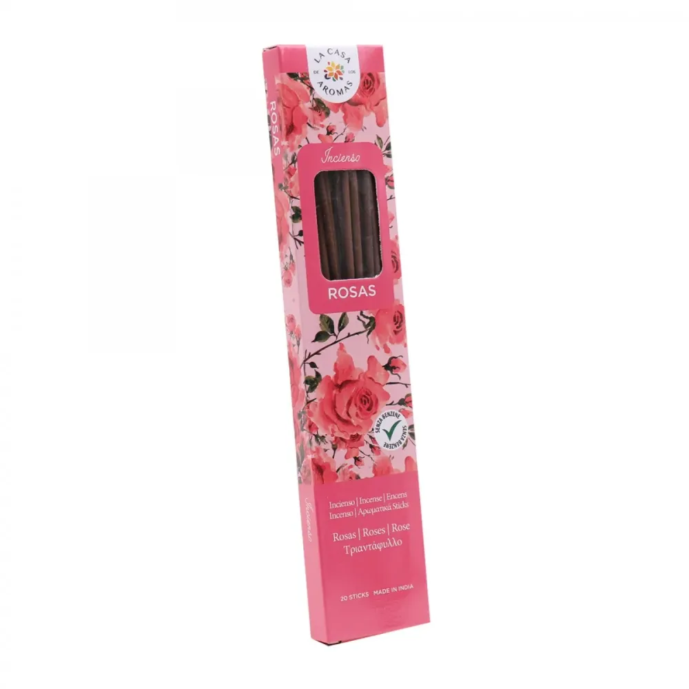 Pack 20 Varillas de Incienso Aroma Rosas Rojas 2D-03-A