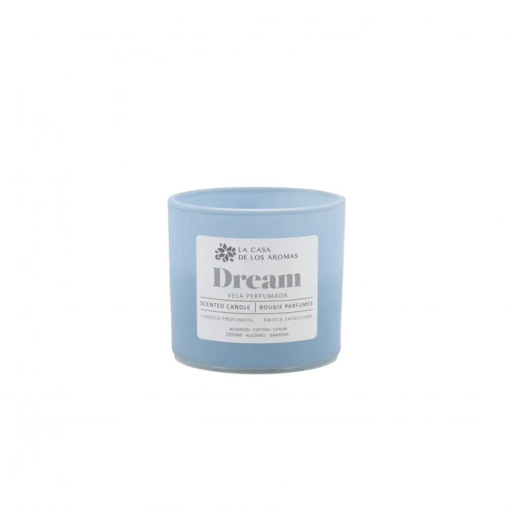 Vela Perfumada Algodón Vaso Vidrio 90g Casa de los Aromas 2D-08-C
