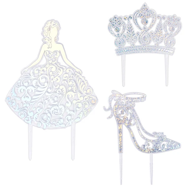Kit de pastel de quinceañera plateado A Birthday Place