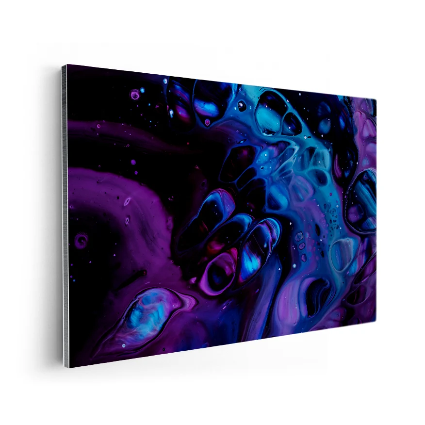 Abstracto Morado y Azul Poster