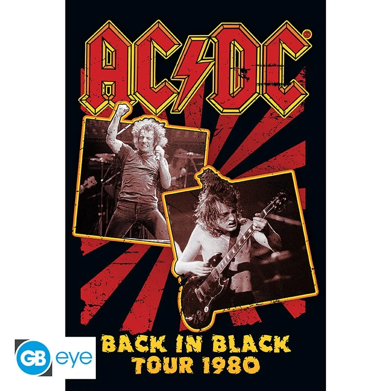 AC/DC - Poster Maxi 91.5x61 - Back Black 80 ABYSSE