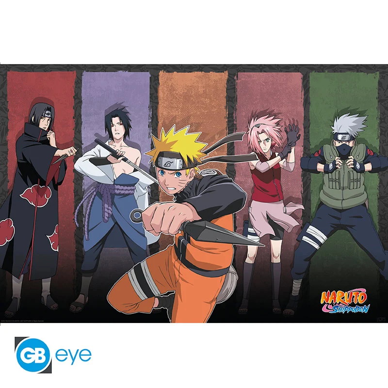 NARUTO SHIPPUDEN - Poster Maxi 91.5x61 - Naruto & allies ABYSSE