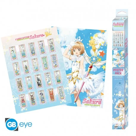 Set 2 Posters Sakura y Kero Card Captor Sakura 52 x 38 ABYSSE
