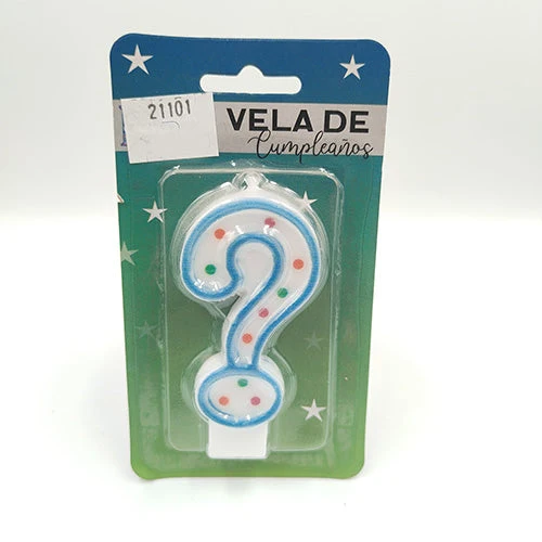 VELA NUMERICA CONFETTI AZUL SIGNO ? ACTIVA