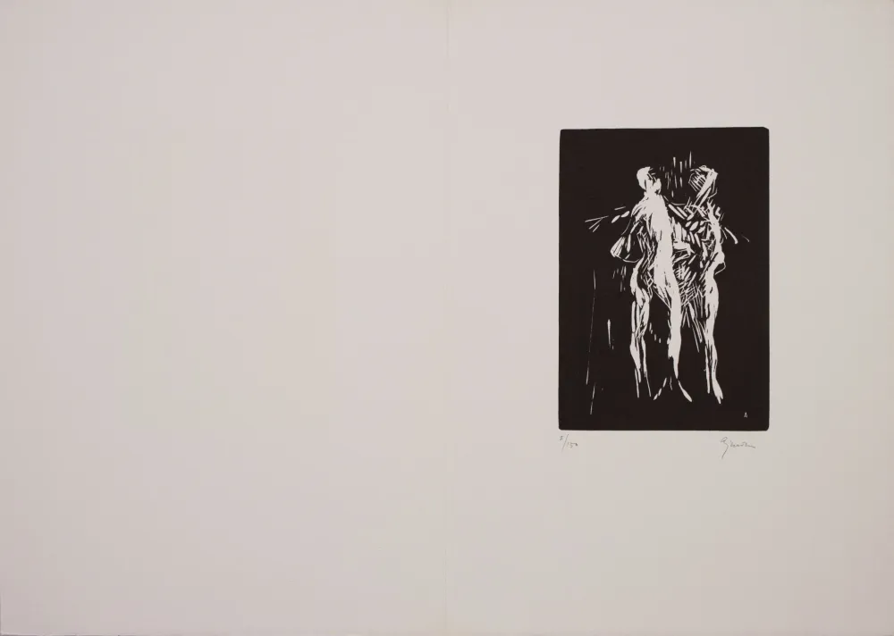 AJMONE Giuseppe, Aguafuerte original firmado, 1963