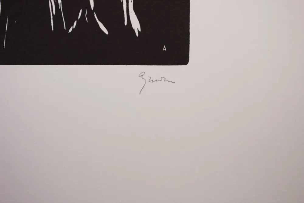 AJMONE Giuseppe, Aguafuerte original firmado, 1963