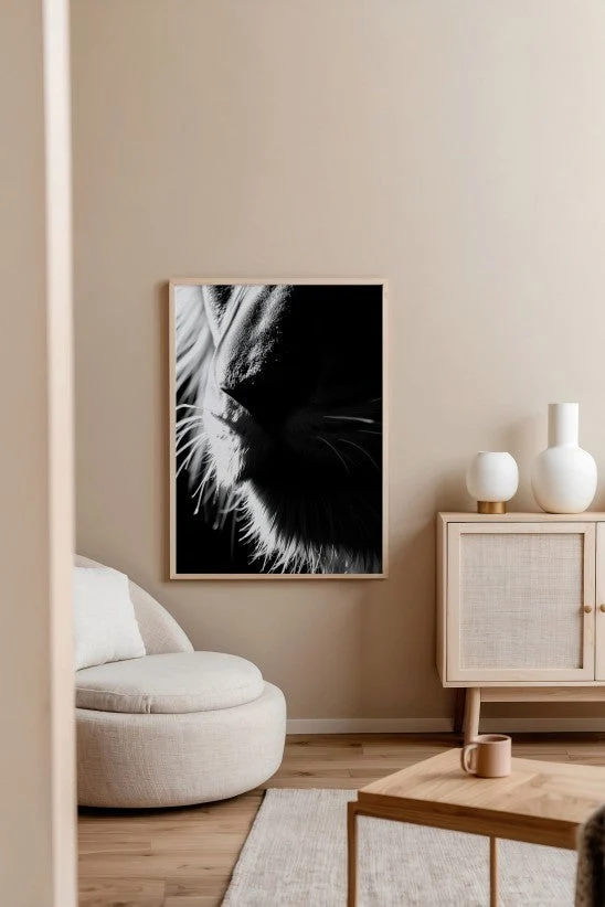 Lion edges Animal Black