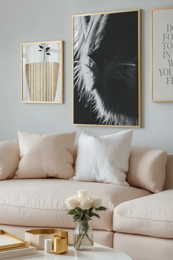 Lion edges Animal Black