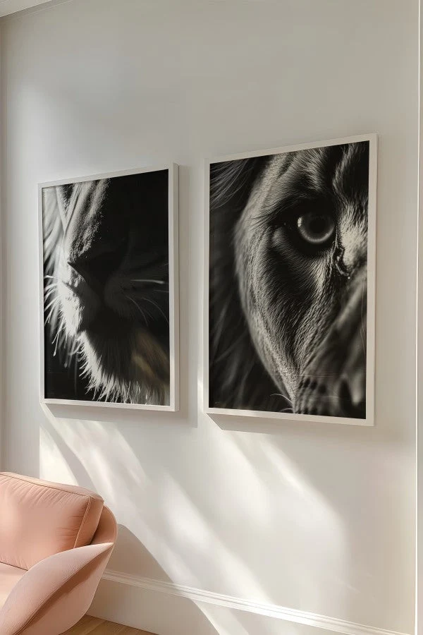 Lion edges Animal Black