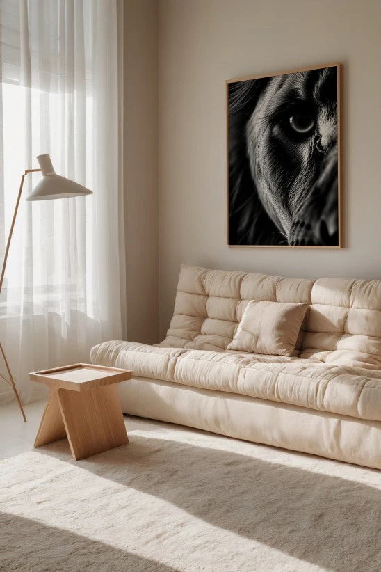 Lion gaze Animal Black