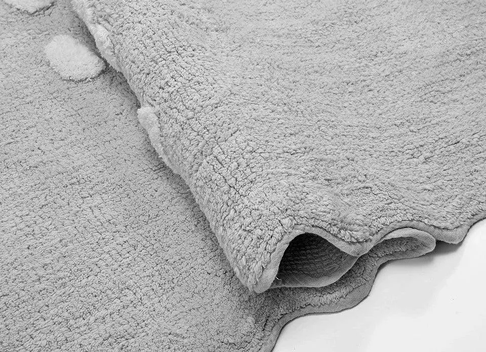 Alfombra Infantil Algodón 100% Lavable Otoño Aratextil Gris